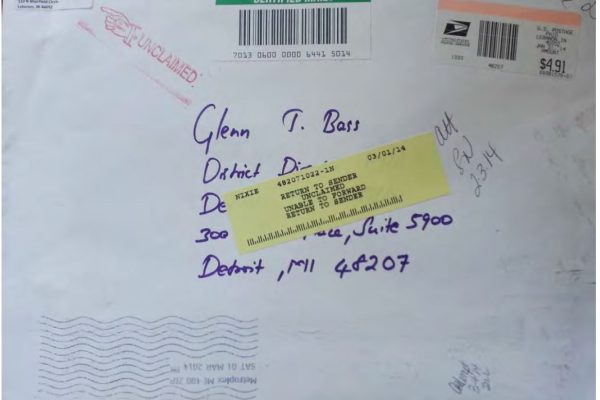 FDA returned mail 2